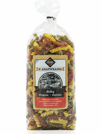 Ανδρίτσαινα - Βίδες Ντομάτα Με Σπανάκι